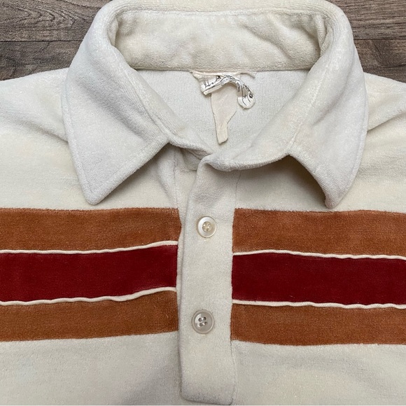 Vintage 1970s Terry Cloth Polo Shirt - Picture 11 of 12